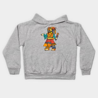 Ancient Egyptian Painting - Dancer Kids Hoodie